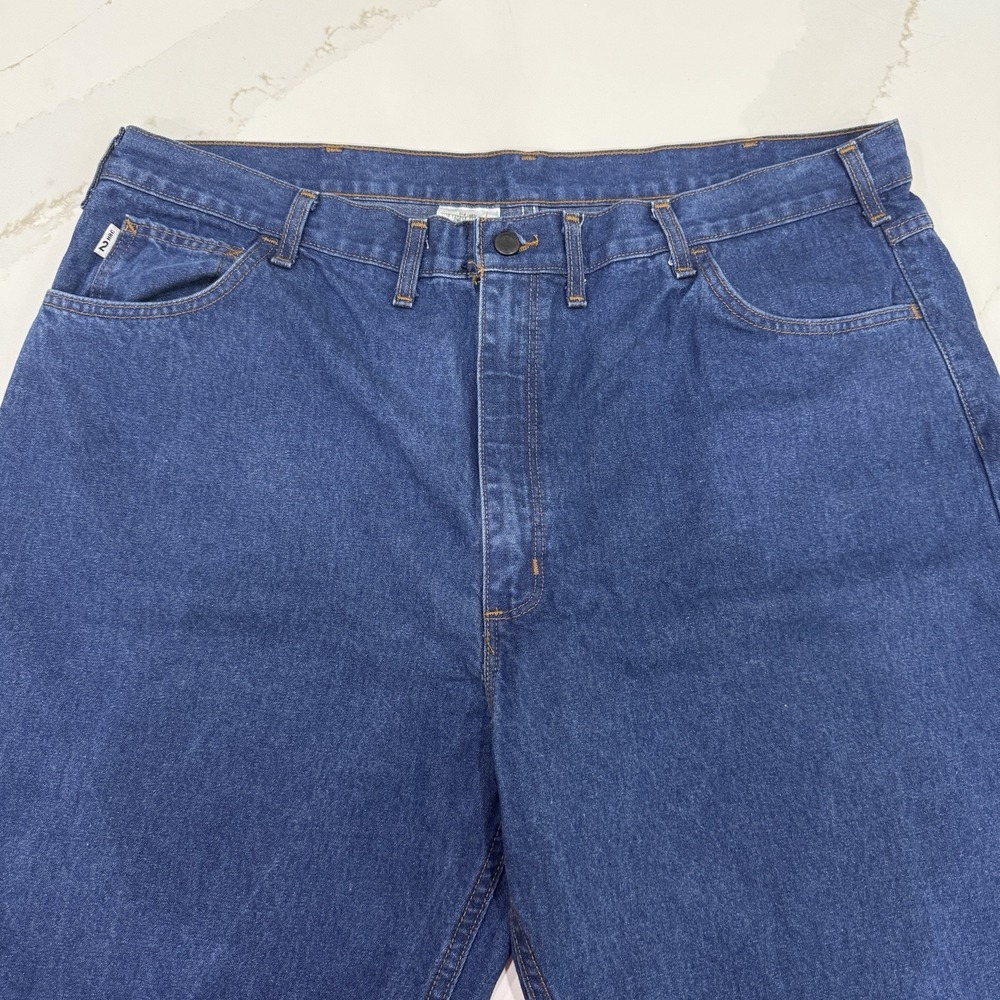 Carhartt FR Jeans Mens‎ 44x32 Dark Wash FRB100DNM Workwear Flame Resistant 2HRC